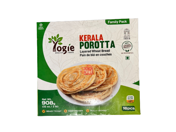 Yogie Kerala Porotta Family Pack 908g Frozen