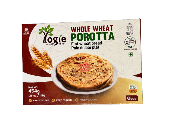 Yogie Whole Wheat Porotta 454G Frozen