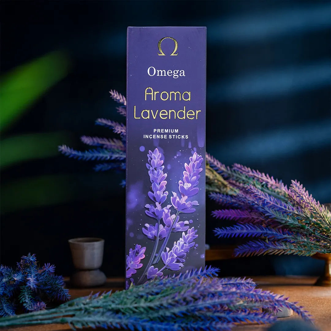 Omega Aroma Lavender Incense Sticks 100G