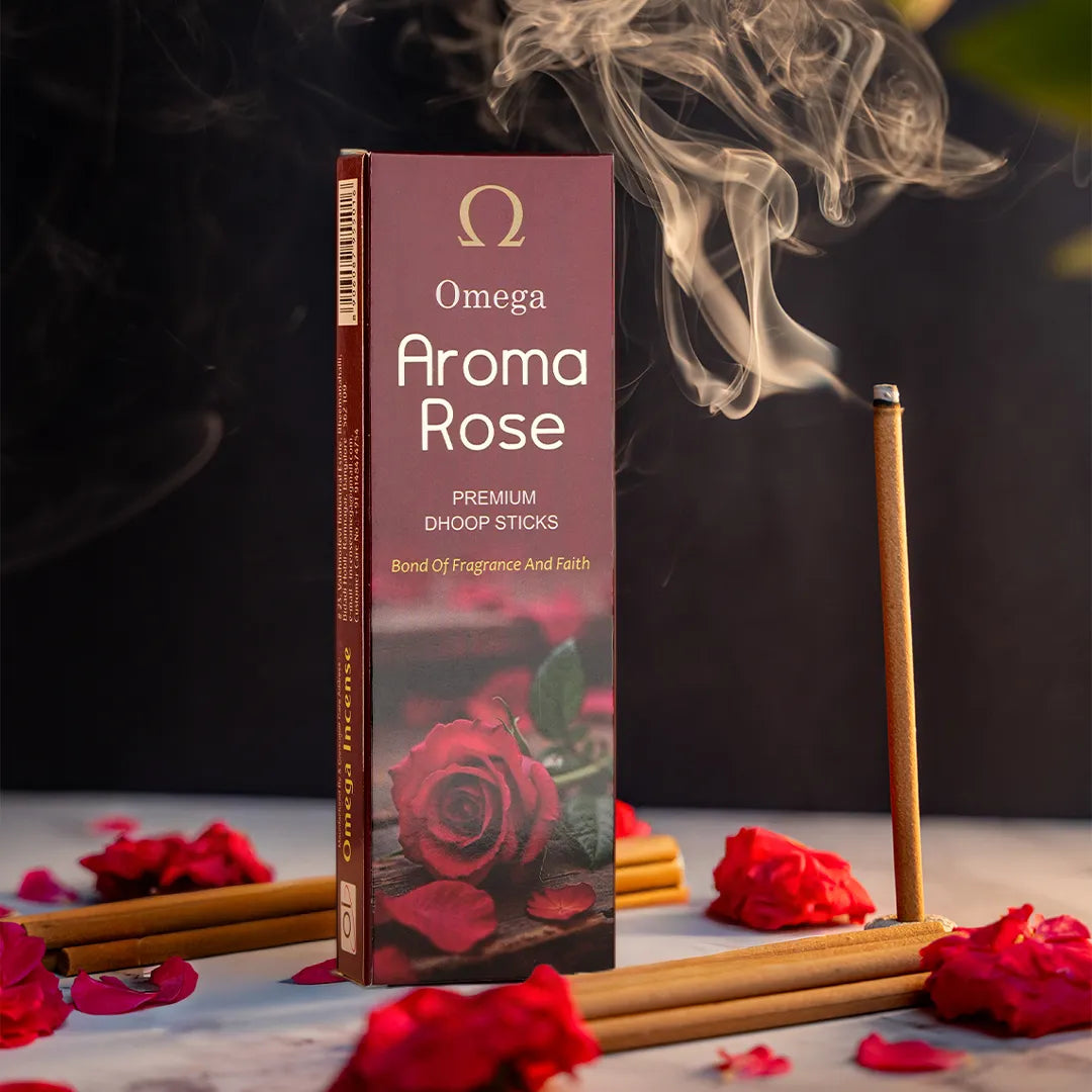 Omega Aroma Rose Dhoop Sticks 100G