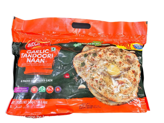 Bikano Garlic Tandoori Naan 1.6kg Frozen