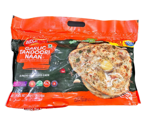 Bikano Garlic Tandoori Naan 1.6kg Frozen