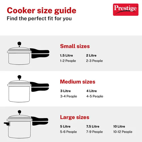 Prestige SVACHH Aluminium Pressure Cooker 7.5 Litre