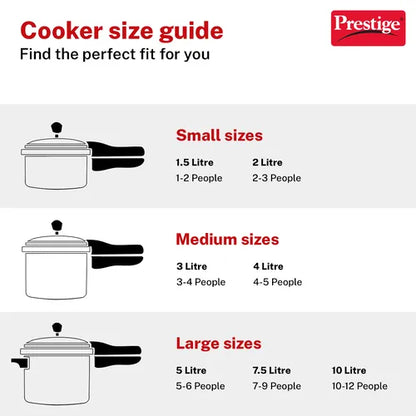 Prestige SVACHH Aluminium Pressure Cooker 7.5 Litre