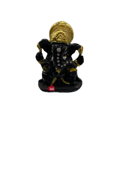 Car Dashboar Idol of God Ganesh Black colour