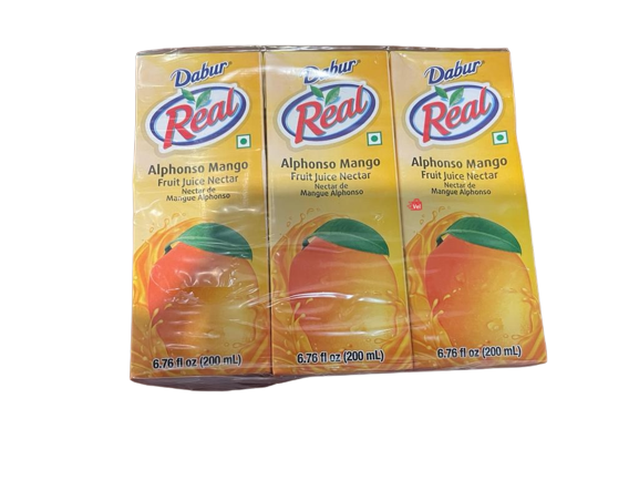 Real Alphonso Mango Drink 200Ml X6pcs