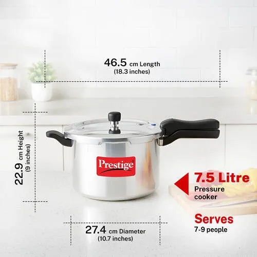 Prestige SVACHH Aluminium Pressure Cooker 7.5 Litre
