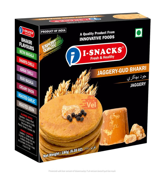 Isnacks Jaggery Gud Bhakri 180G