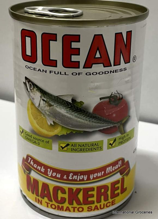 OCEAN WHITE MACKEREL TOMATO SAUCE 425G PACK