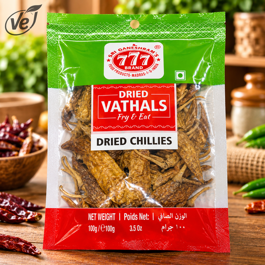 777 Brand Dried Vathals Dried Chillies 100g-Festival Sale