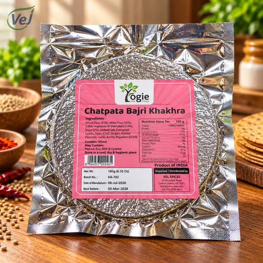 Yogie Chapati Bajri Khakhra 180g-Festival Sale