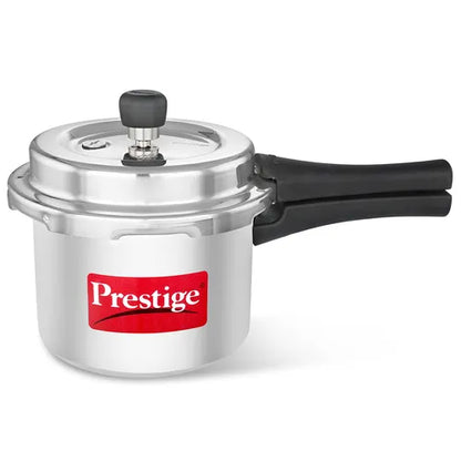 Prestige Popular + Svachh 3L Virgin Aluminium Spillage Control Pressure Cooker