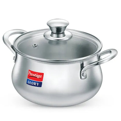 Prestige Glory Stainless Steel Cookware Handi 18Cm/3.0L