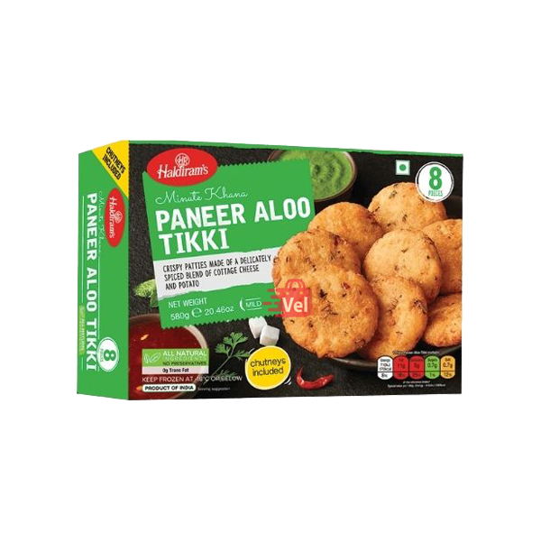 Haldirams Paneer Aloo Tikki 580G Frozen