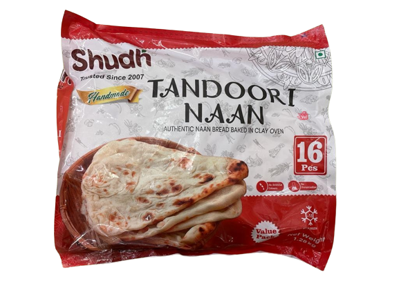 Shudh Tandoori Naan Frozen 1.28Kg