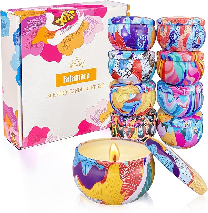 Diwali Scented Candle Gift Set – 9 Pack Candles in Festive (Vanilla, Jasmine, Strawberry, Gardenia, Mint, Rose, Lemon, Lavender & Rosemary)