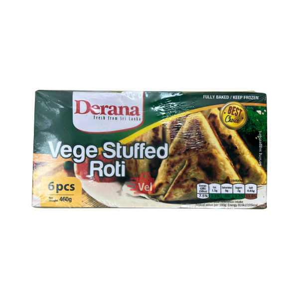 Derana Stuffed Vege Rotti 460G Frozen