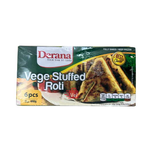Derana Stuffed Vege Rotti 460G Frozen