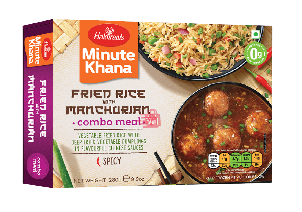 Haldirams Manchurian & Fried Rice 280g Frozen