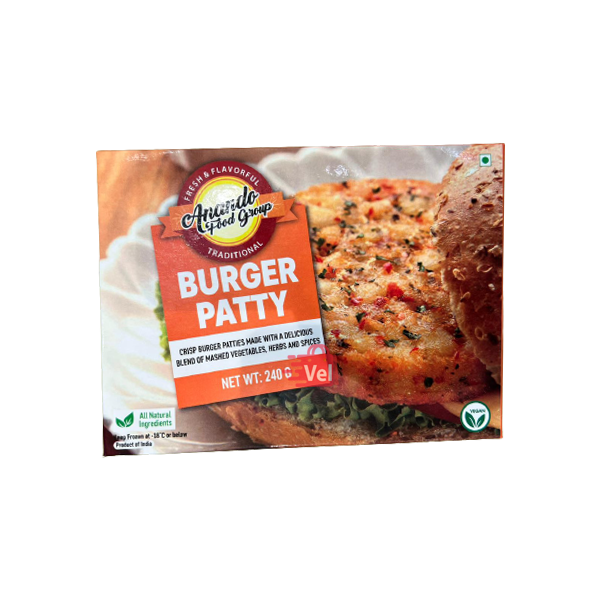 Anando Veg Burger Patty 60Gx4 Frozen