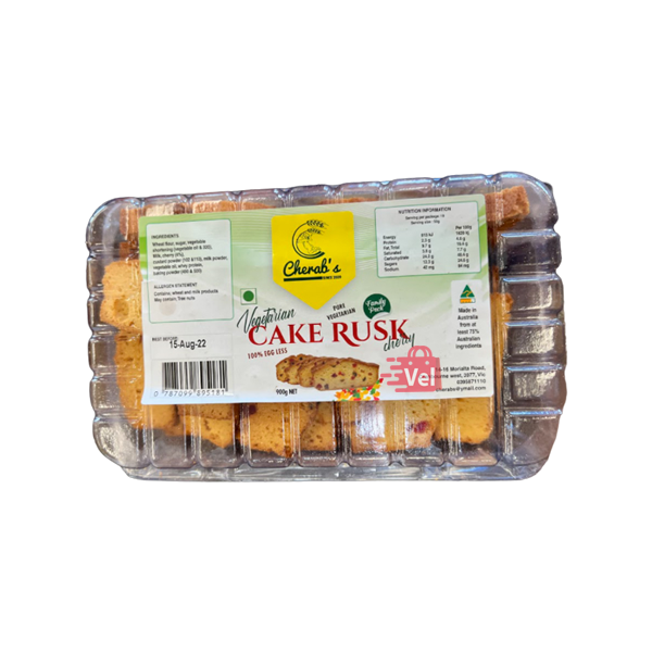 Cherabs Vegetarian Cherry Cake Rusk 900g