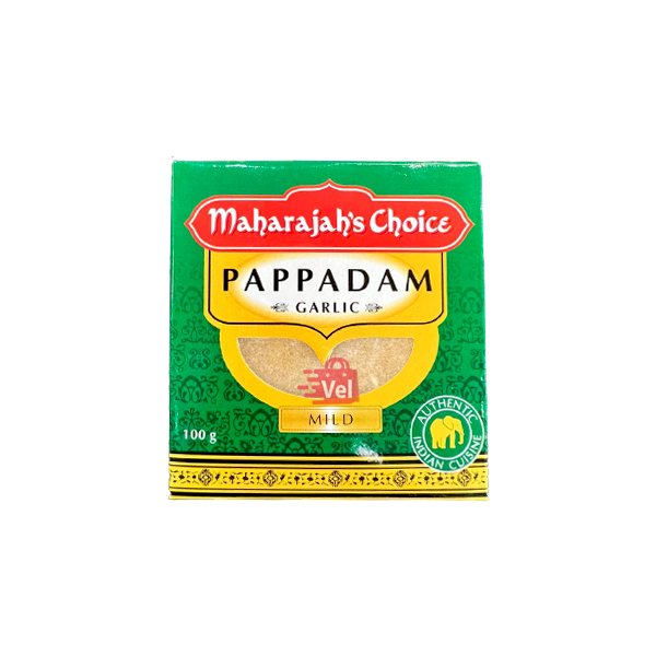 Maharajahs Pappadam Garlic 3" 100G