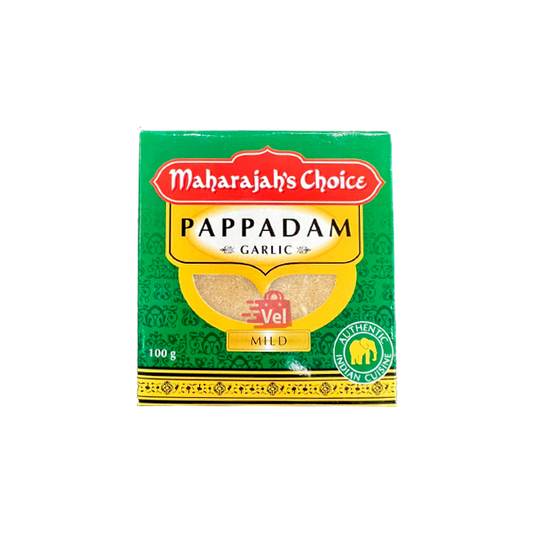 Maharajahs Pappadam Garlic 3" 100G