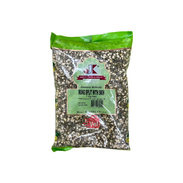 Jk Mung Beans Split With Skin 1kg