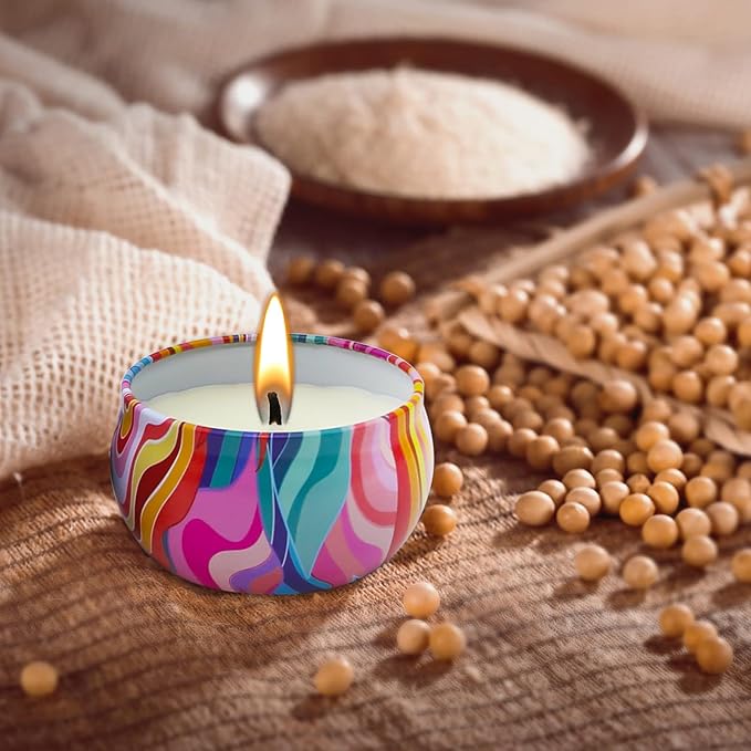 Diwali Scented Candle Gift Set – 9 Pack Candles in Festive (Vanilla, Jasmine, Strawberry, Gardenia, Mint, Rose, Lemon, Lavender & Rosemary)