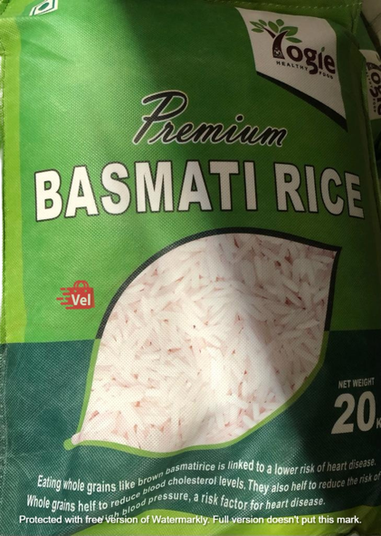 Yogie Premium Basmati Rice 20KG-Winter Sale