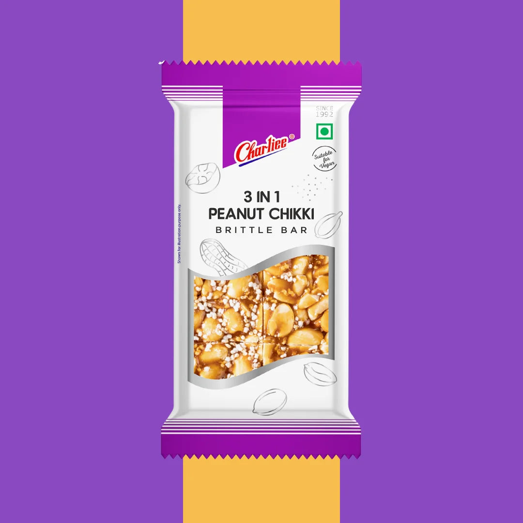 Charliee 3 In 1 Peanut Chikki