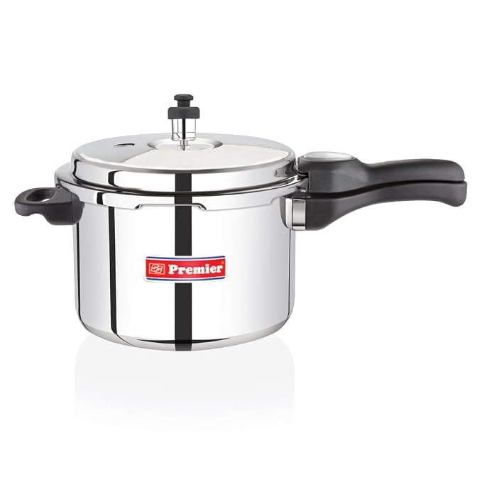 Premier Comfort Stainless Steel Pressure Cooker 3 Litre | Sandwich Bottom | Induction & Gas CompatiblePremier Comfort Stainless Steel Pressure Cooker 3 Litre | Sandwich Bottom | Induction & Gas Compatible