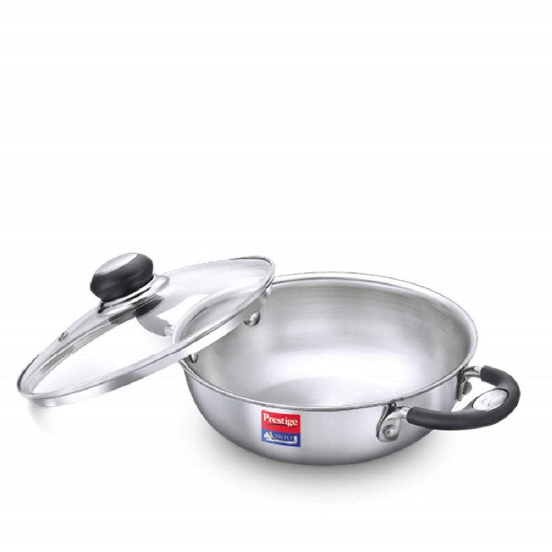 Prestige Tri Ply Splendor 20Cm Kadai With Glass Lid (1.6L)