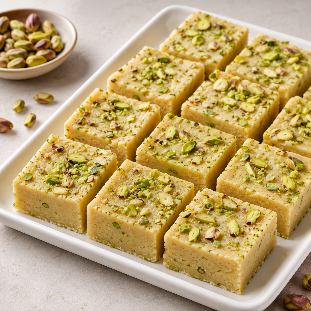 Fresh Sweet Khoya Pista Burfi 800G- 950G