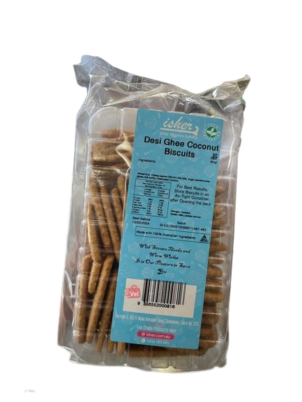 Isher Desi Coconut Biscuits 900g