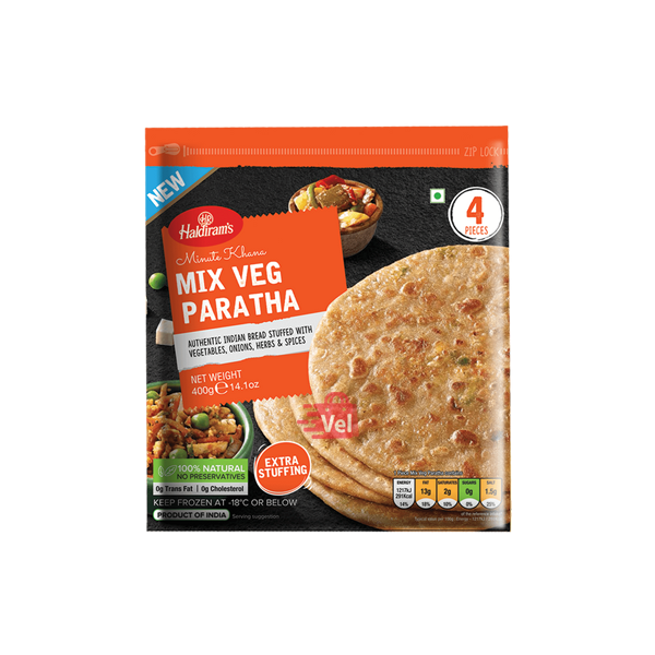 Haldirams Mix Veg Paratha 400G Frozen