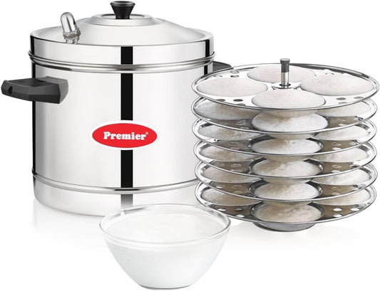 Premier Stainless Steel Idly Cooker 6 Plates Large