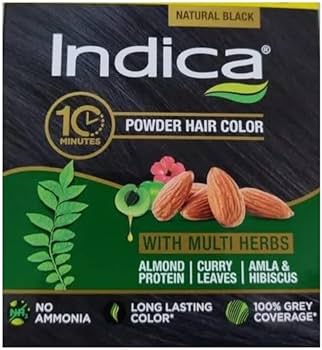 Indica Powder Hair Natural Black 60G