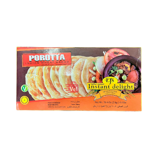 Instant Delight Porotta Indian Wheat Bread 2Kg Frozen