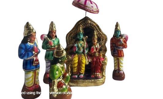 Ramar Pattabishagam Set/ Dasa Avataram Golu Set/ Ten Incarnations Navarathri Dolls/ Kolu dolls/ Dasavatara Golu Bommai/ Dhasavataram Navaratri Set/ Ten Avatars Golu Dolls/ Dasa Avatars Navarathri Set/ Navarathri golu dolls