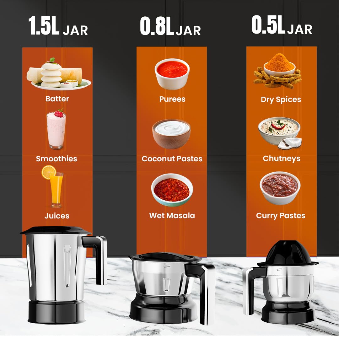 Ultra Choice Pro - 1000W Mixer Grinder