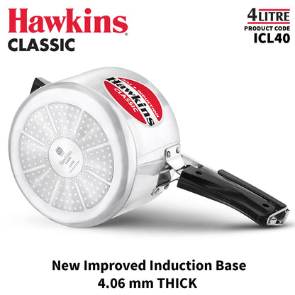 Hawkins 4 Litre Classic Induction Aluminium Pressure Cooker
