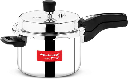 Butterfly Tez Triply Stainless Steel Pressure Cooker 5L