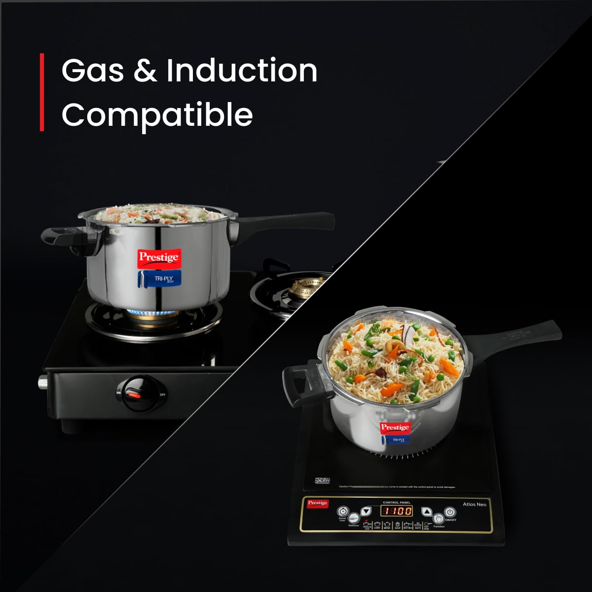 Prestige 3.5L Triply Svachh Outerlid Pressure Cooker