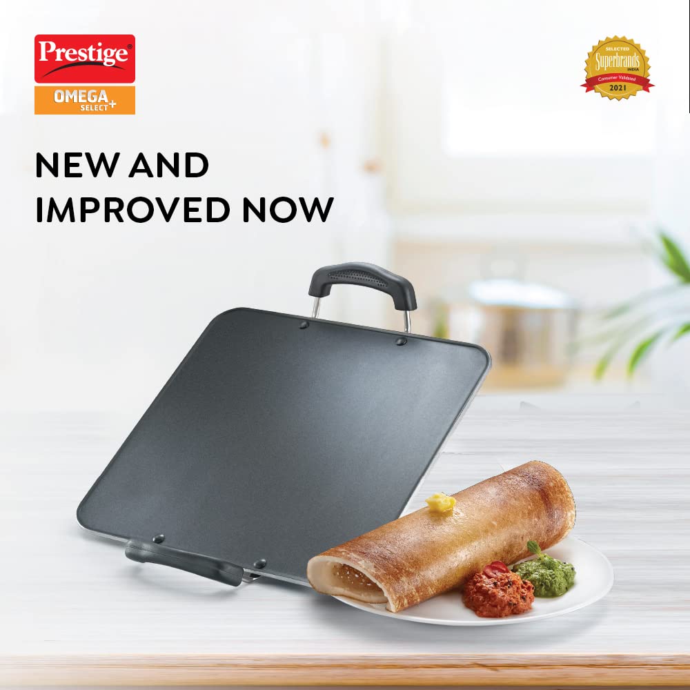 Prestige Omega Select Plus Aluminium Non-stick Square Tawa 30.5Cm
