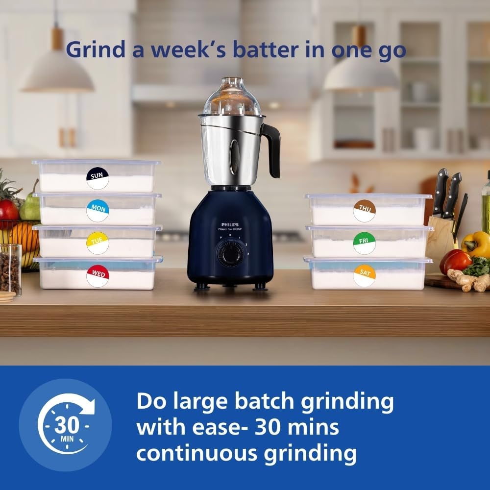 Philips PowerPro - HL7713/00, 1000W Mixer Grinder