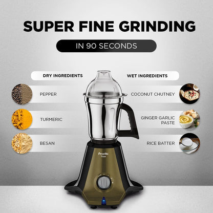 Preethi Titan - MG 283, 1000W Mixer Grinder