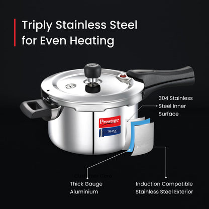 Prestige 5L Triply Svachh Outerlid Pressure Cooker