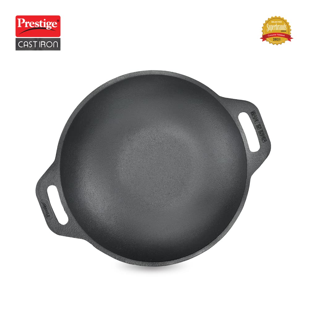Prestige Cast Iron Cookware Kadai 26Cm Diameter