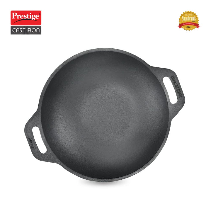 Prestige Cast Iron Cookware Kadai 26Cm Diameter